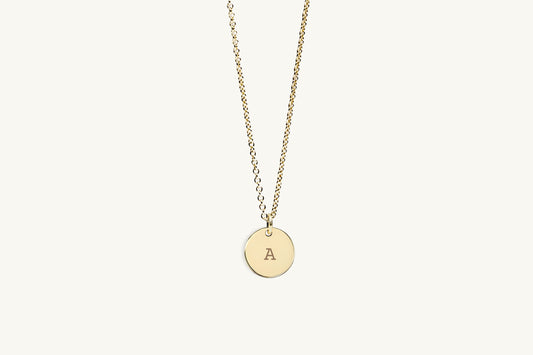 The Emblem Mini Engraved Word Necklace
