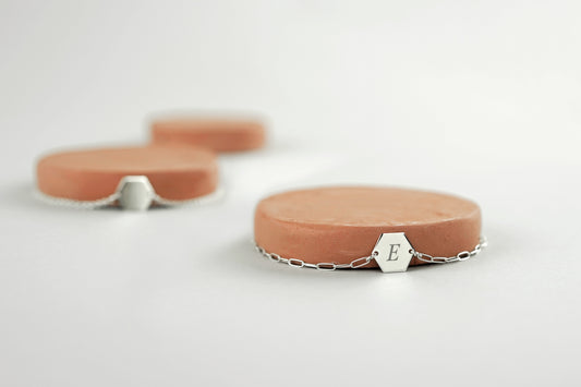 Hive de Lune Initial Charm Bracelet