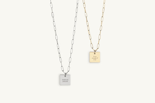 The Verse Message Charm Necklace