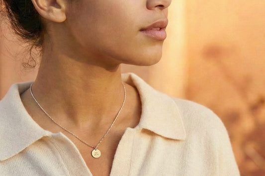 The Emblem Mini Engraved Message Necklace