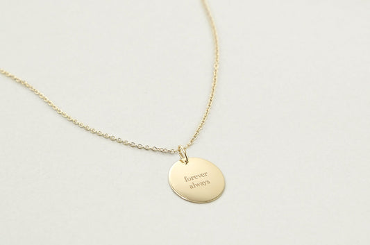 Luna Stylized Letter Charm Necklace