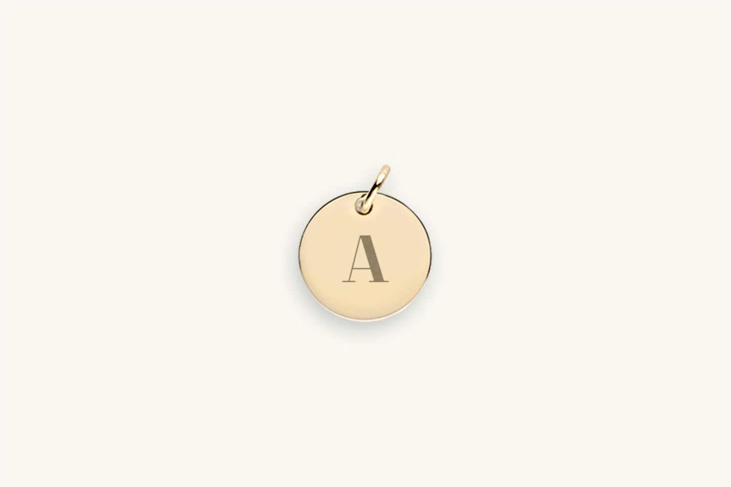 My Initial Letter Gold Charm