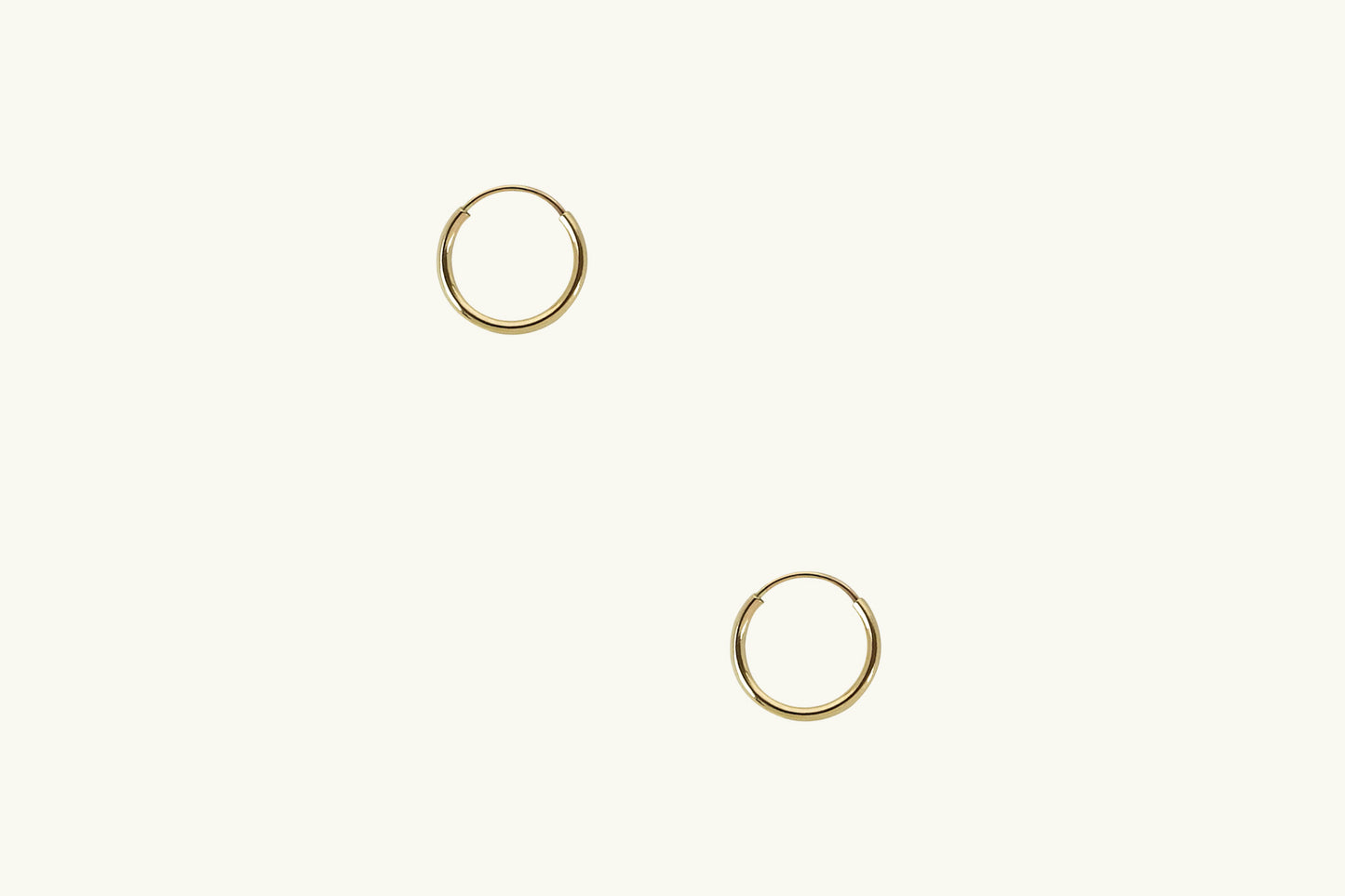 Simple Flex Gold Hoop Earrings