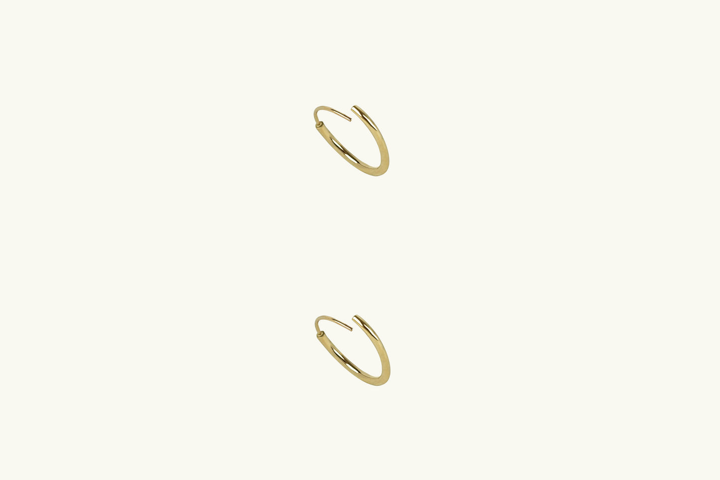 Simple Flex Gold Hoop Earrings