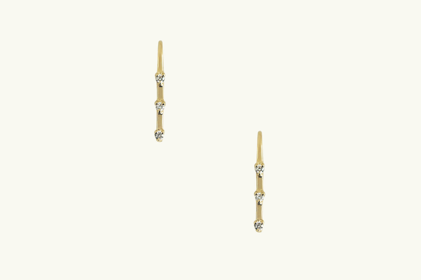 Florence Three-Stone Diamond Ear Climber