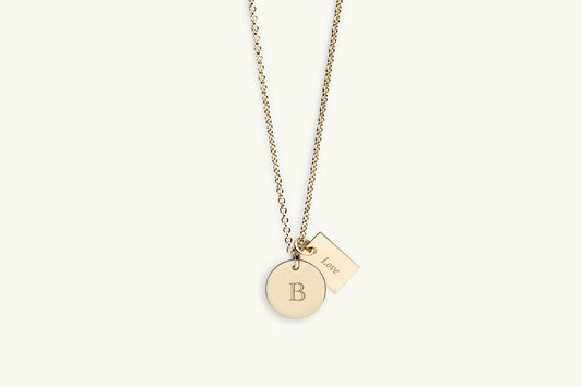 East Village Two Gold Charm Necklace