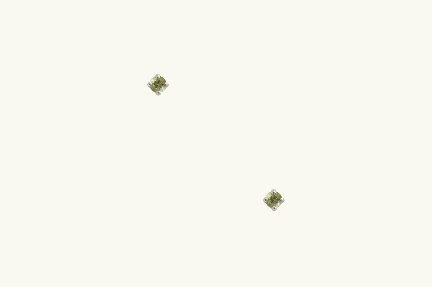 Tiny Peridot Stud Earrings