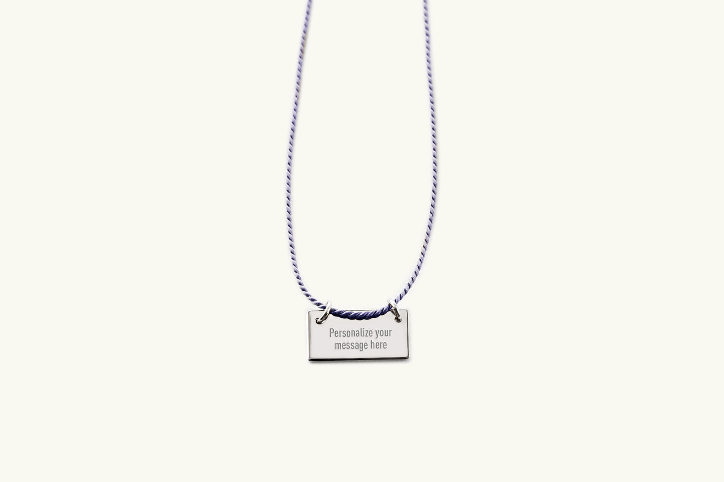 Little Reminder Charm Silk Necklace