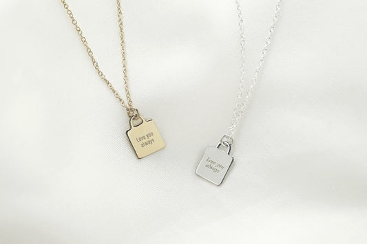 Arlen Lock Charm Necklace