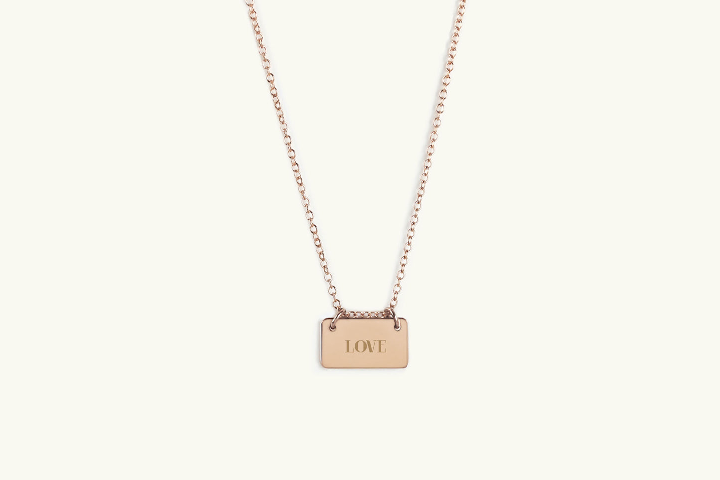 Little Reminder Letter Charm Necklace