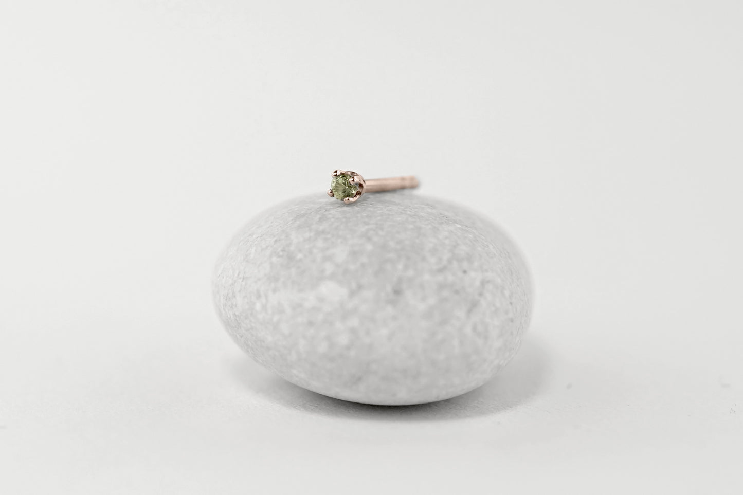 Tiny Peridot Stud Earrings