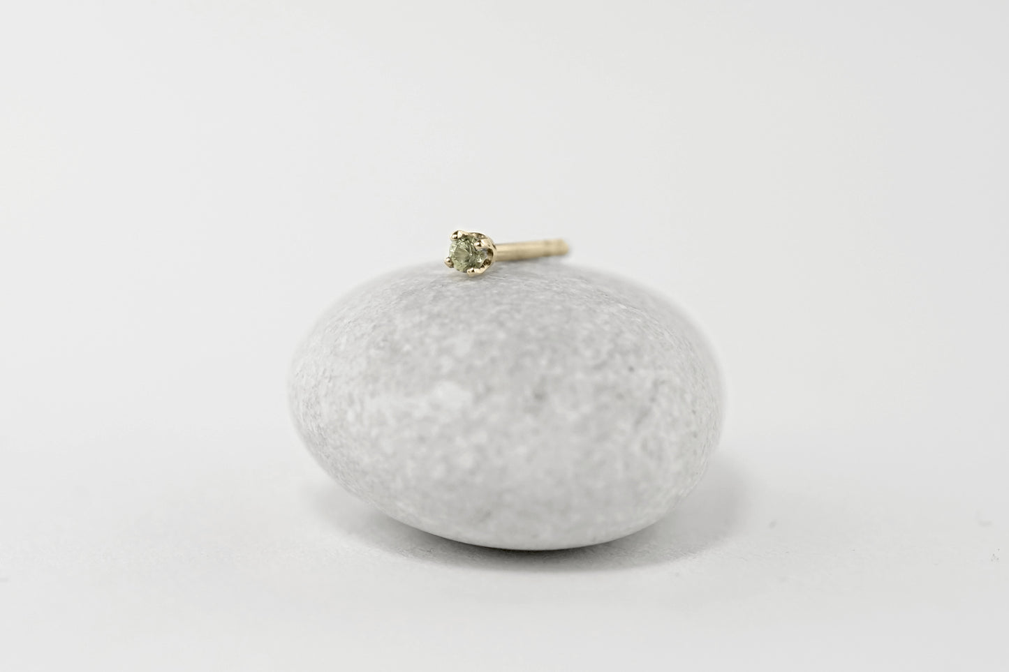Tiny Peridot Stud Earrings