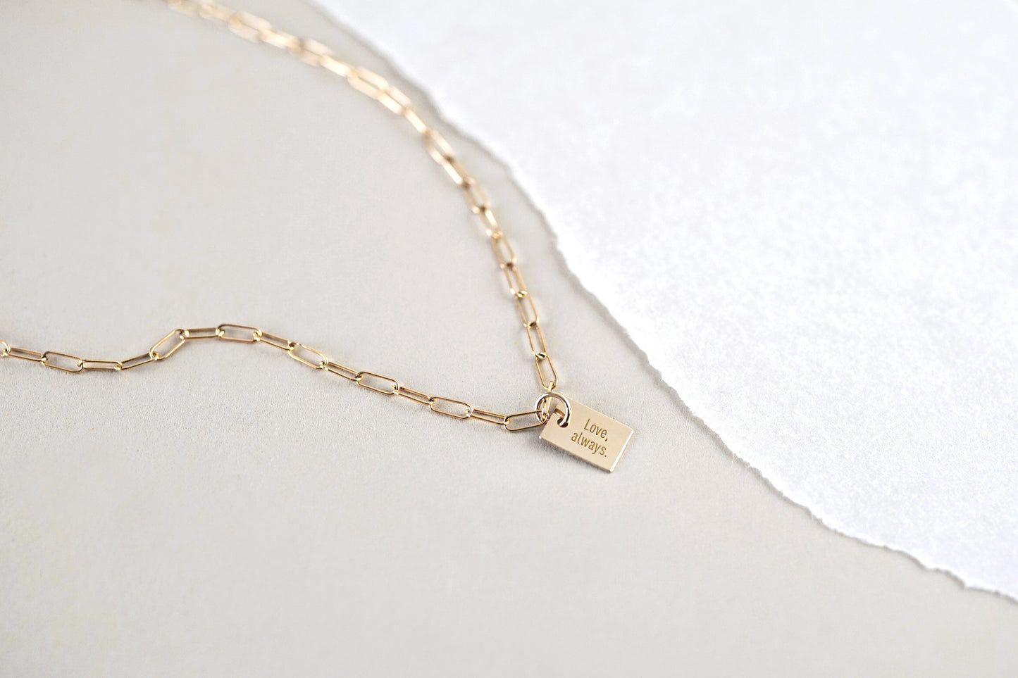 Say Anything Gold Link Necklace