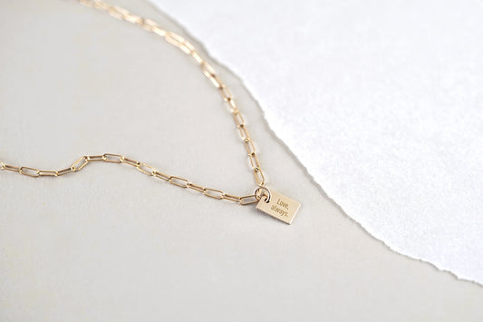 Say Anything Gold Link Necklace