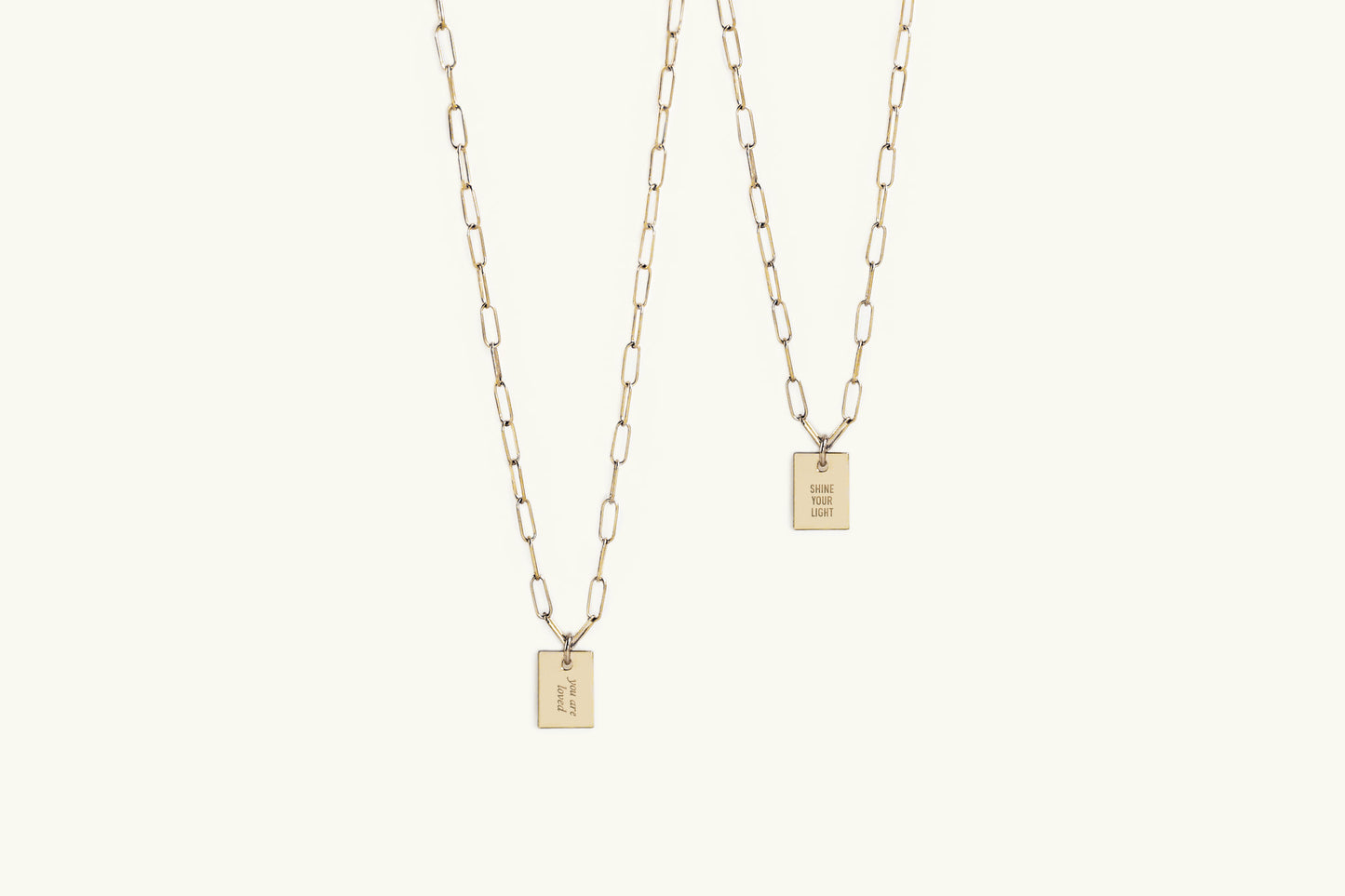 Say Anything Gold Link Necklace