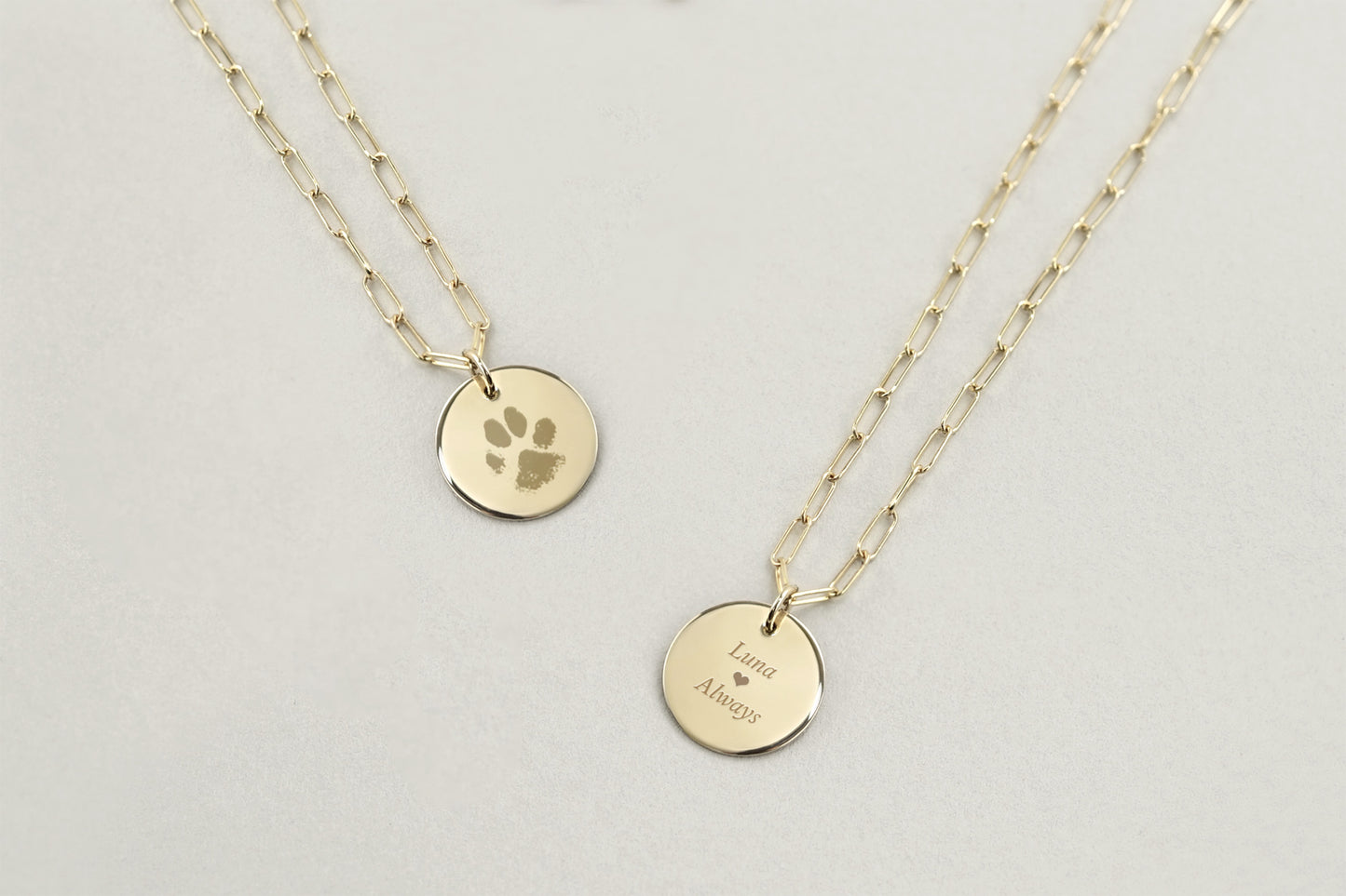 Little Paw Print Necklace – The Emblem Classic