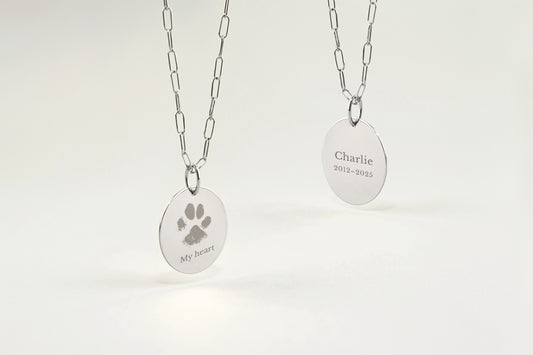 Little Paw Print Necklace – The Emblem Grande