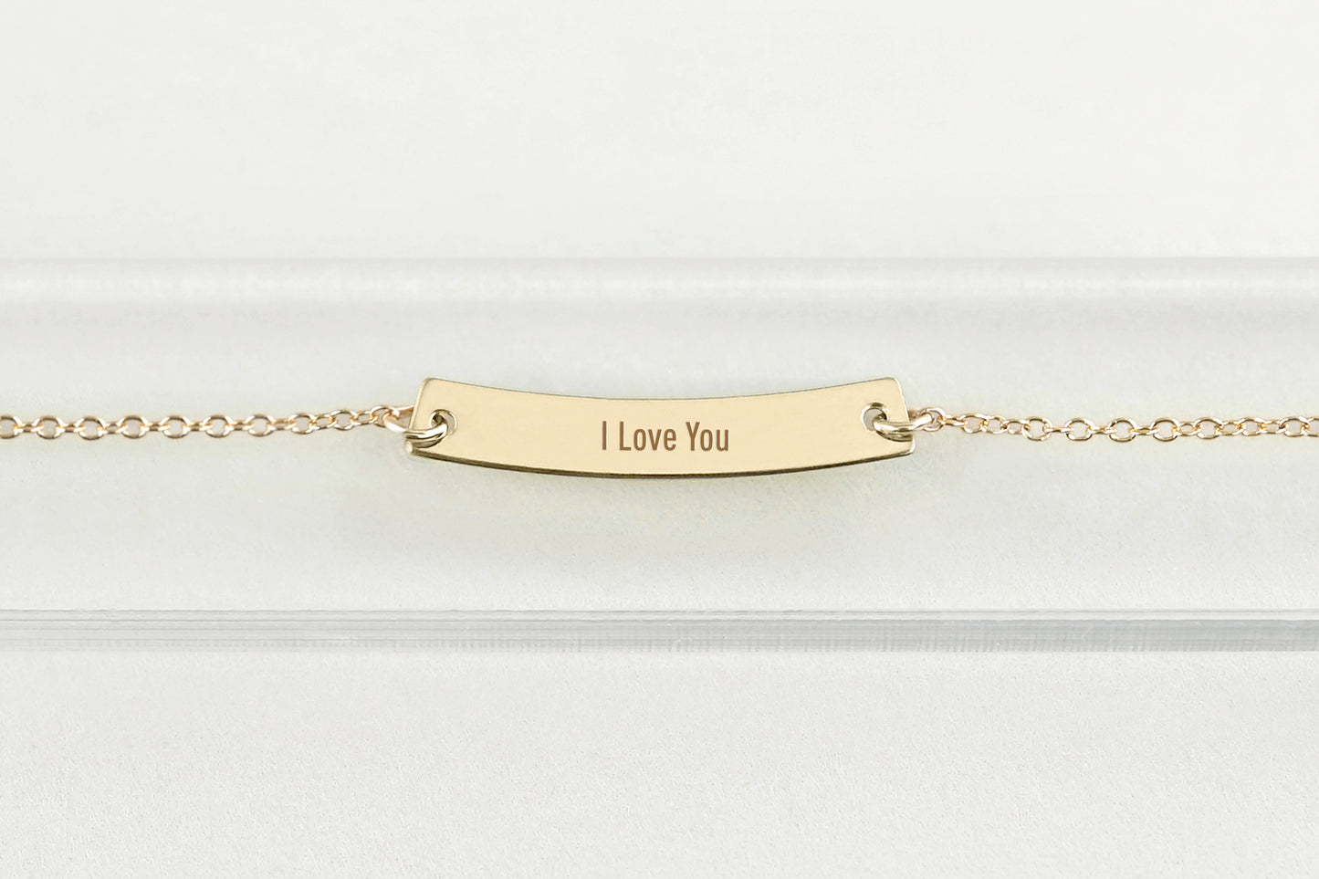 The Line Arc Gold Bar Bracelet
