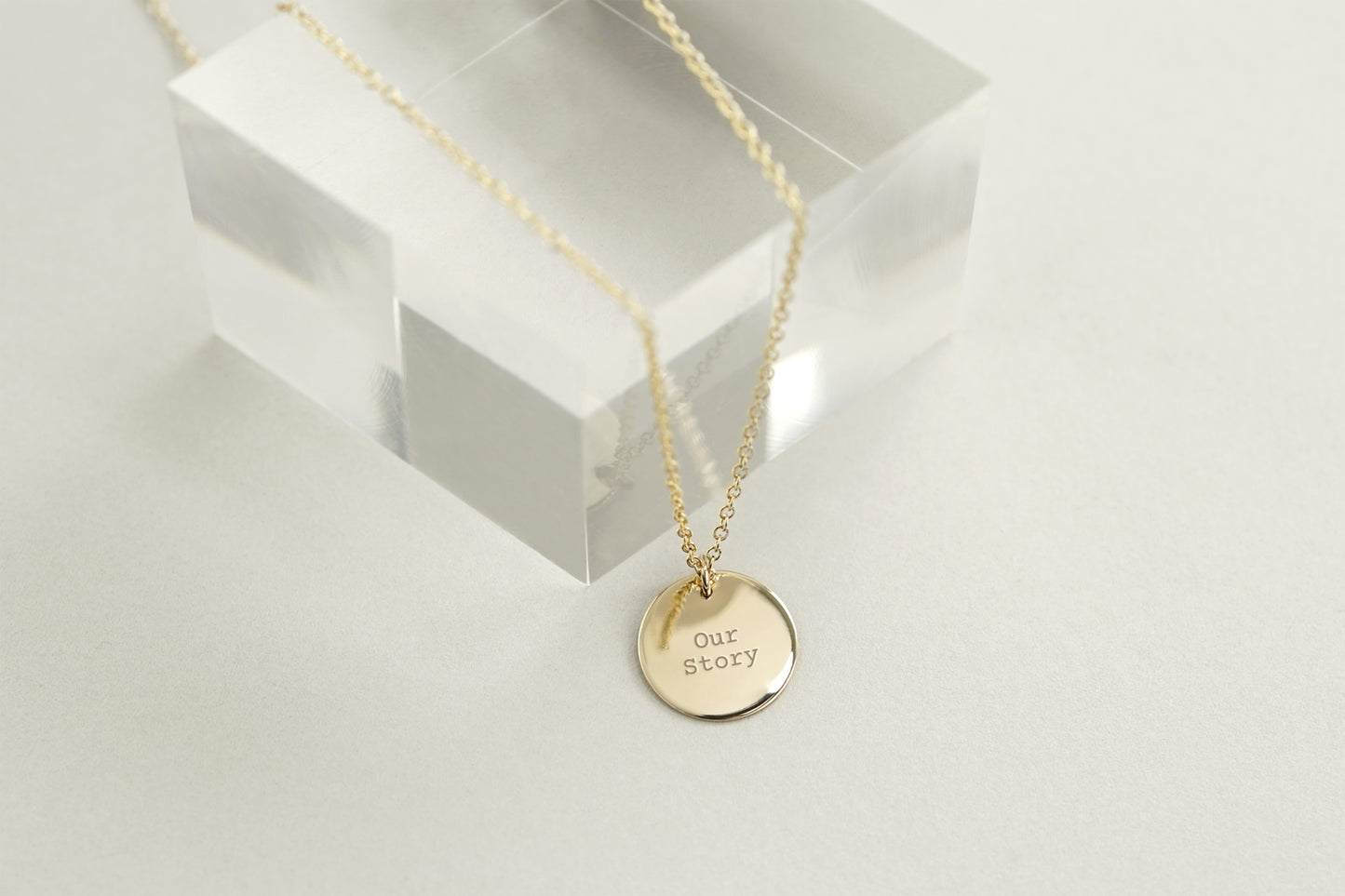 The Emblem Classic Engraved Mantra Necklace