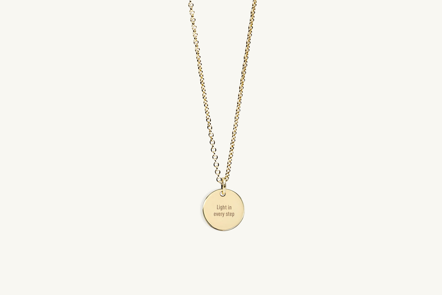 The Emblem Mini Engraved Message Necklace
