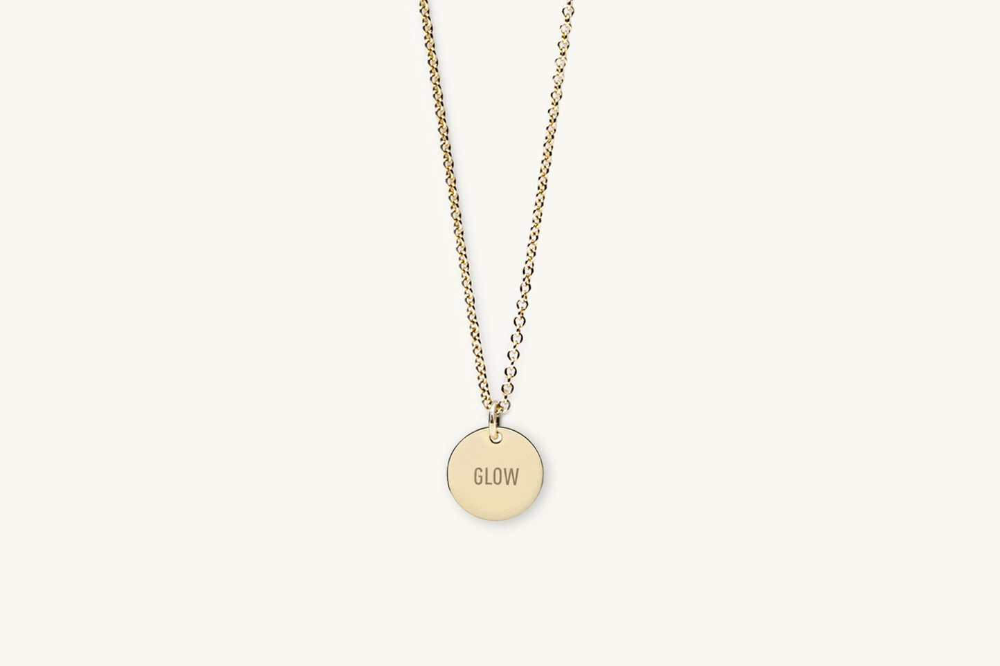 The Emblem Mini Engraved Message Necklace