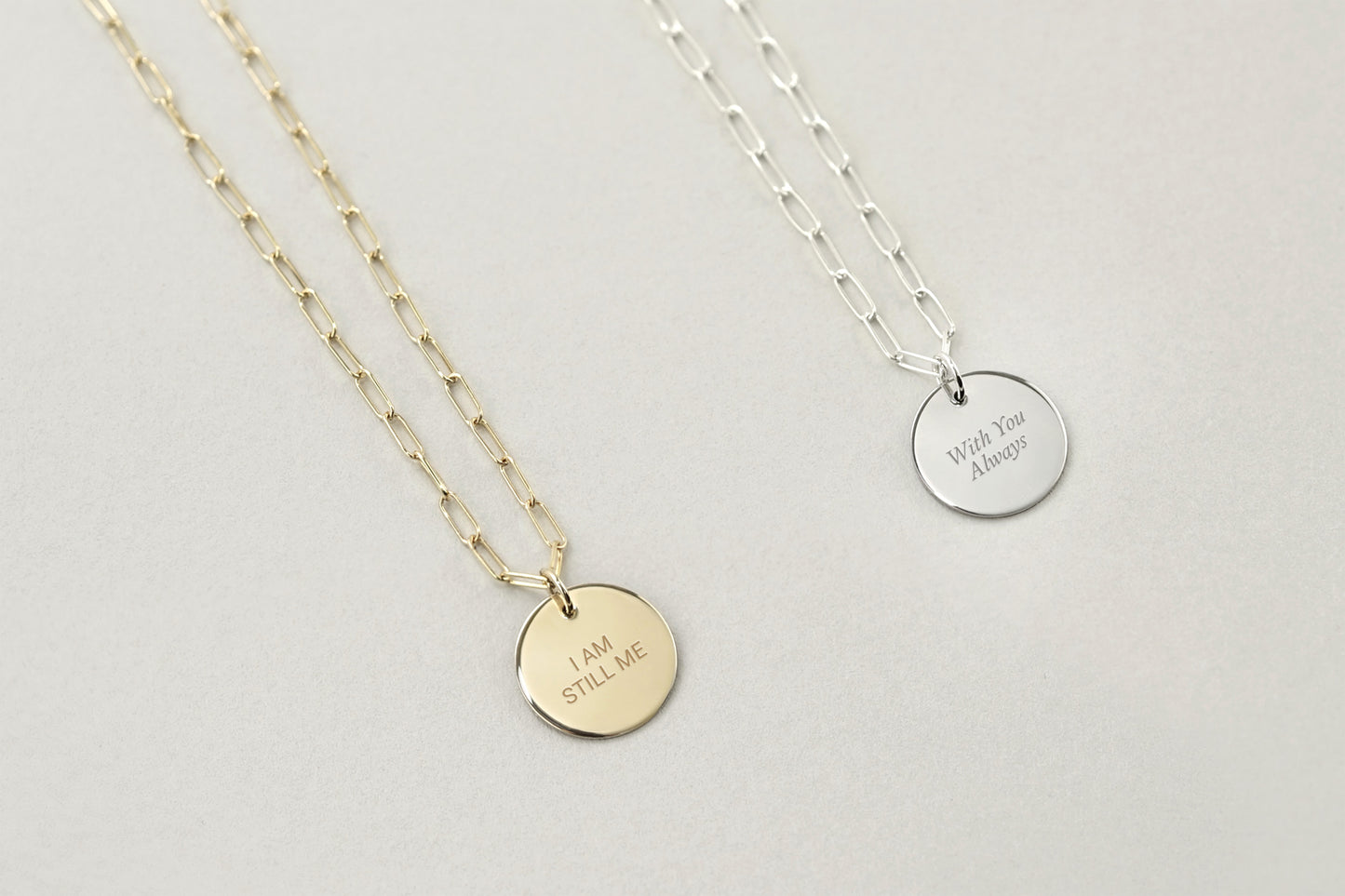 The Emblem Classic Engraved Mantra Necklace