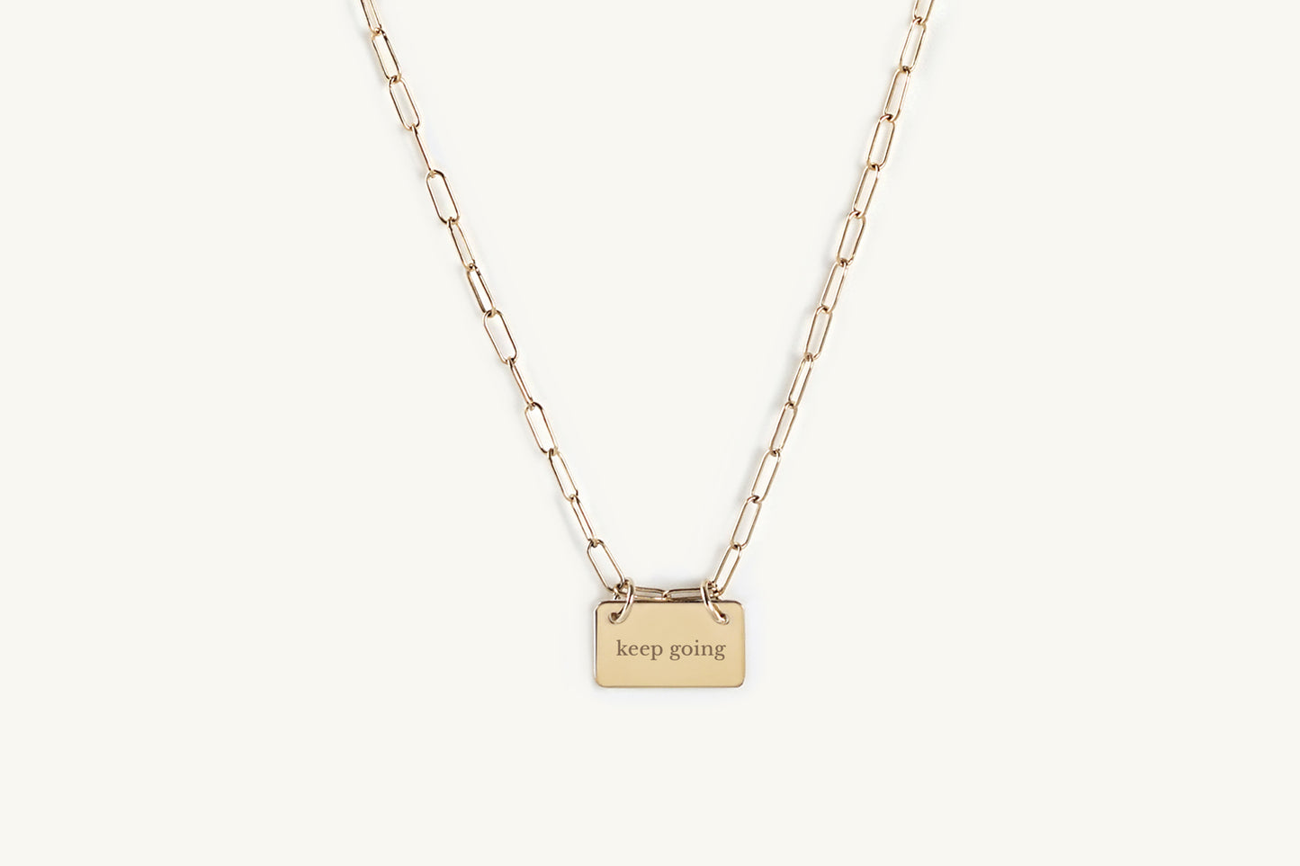 The Line Custom Word Bar Necklace