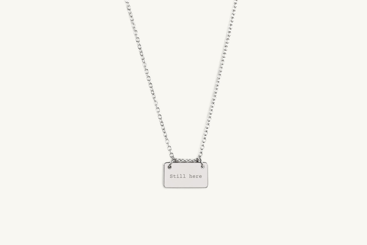 The Line Custom Word Bar Necklace