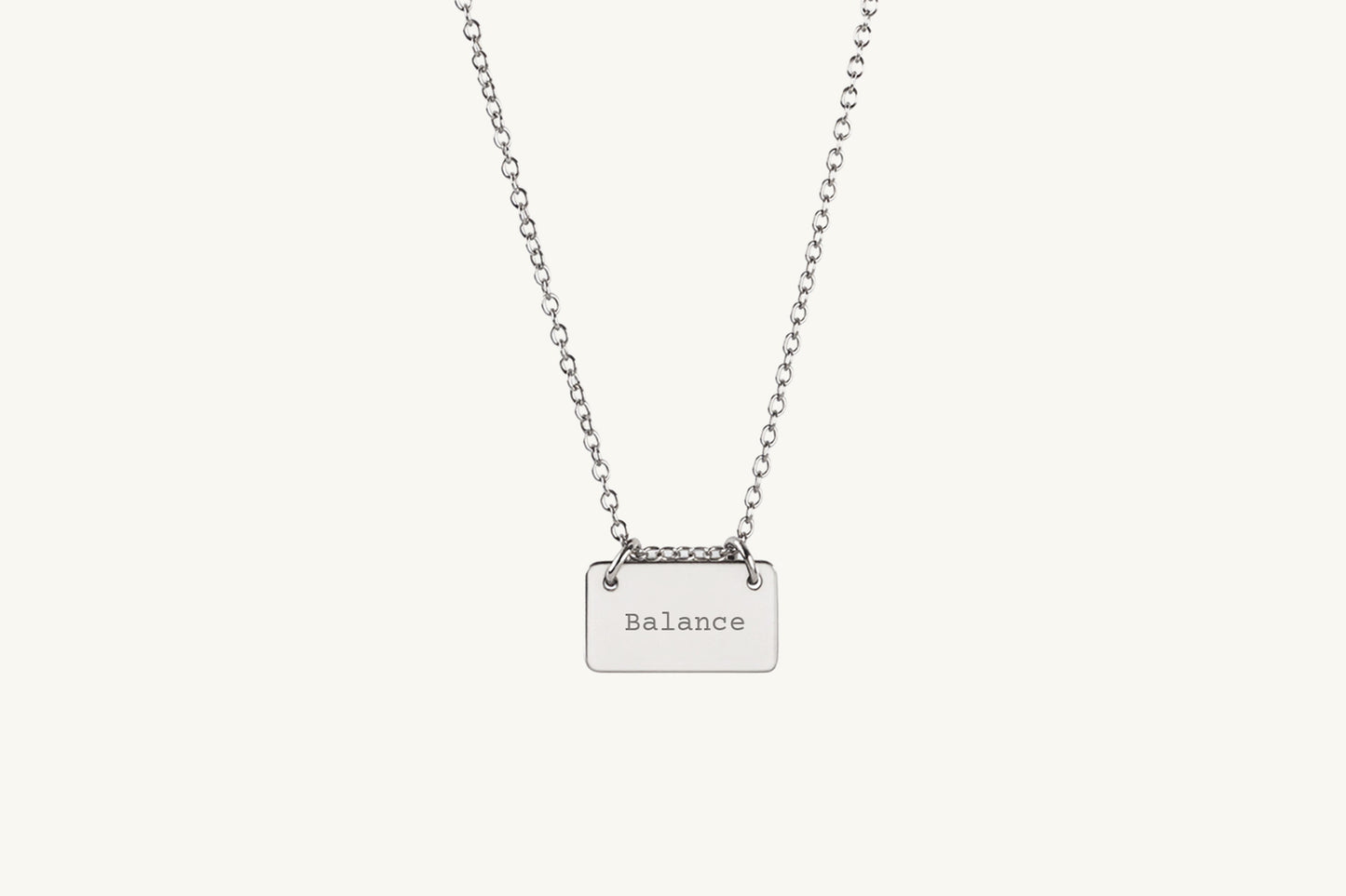 The Line Custom Word Bar Necklace