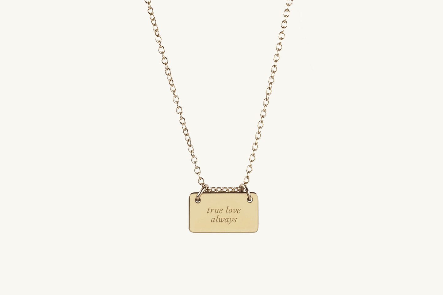 The Line Custom Message Bar Necklace