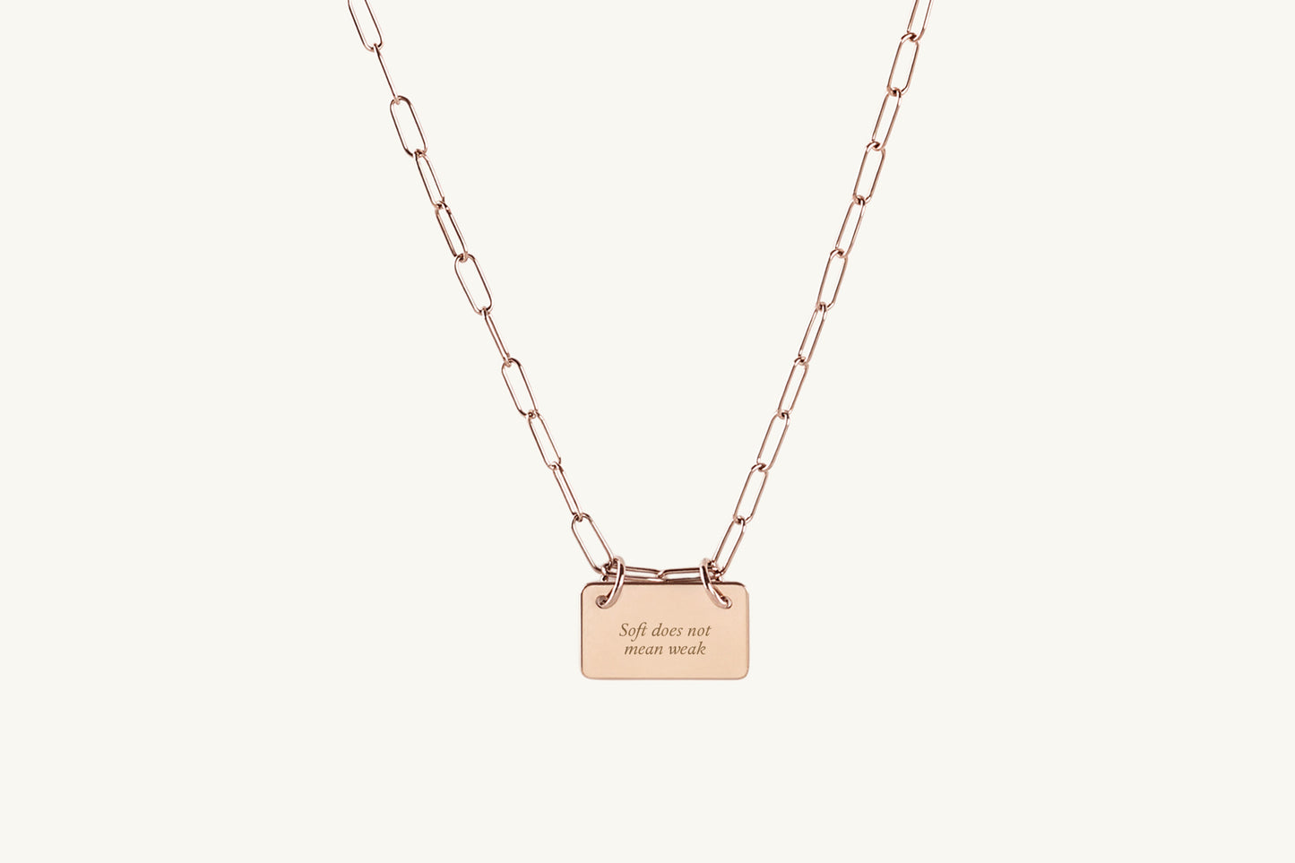 The Line Custom Message Bar Necklace