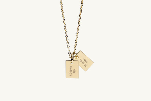 The Whisper Double Message Necklace