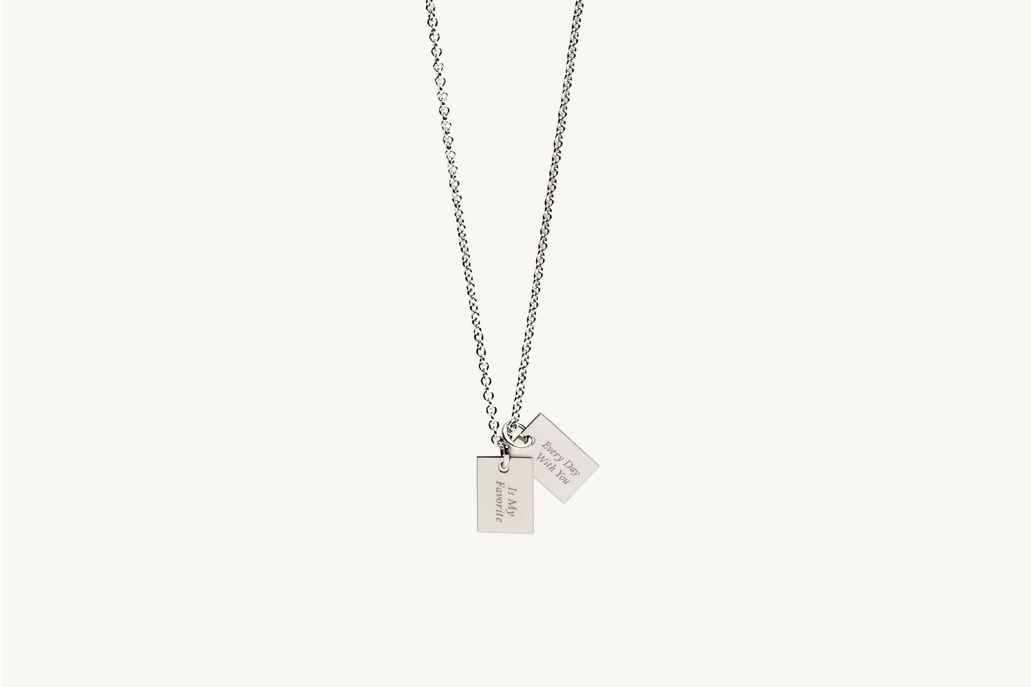 The Whisper Double Message Necklace