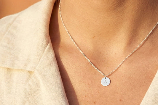 The Emblem Mini Engraved Word Necklace