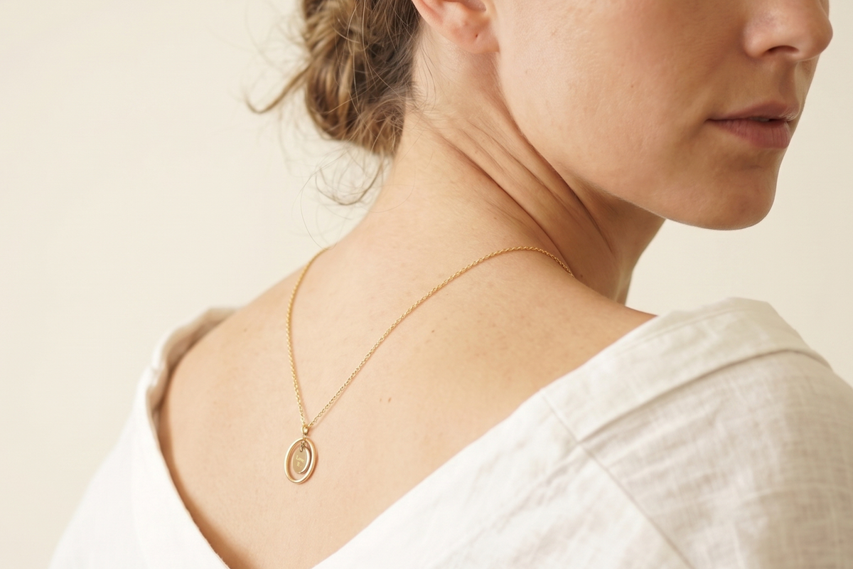 The Inner Circle Floating Medallion Necklace