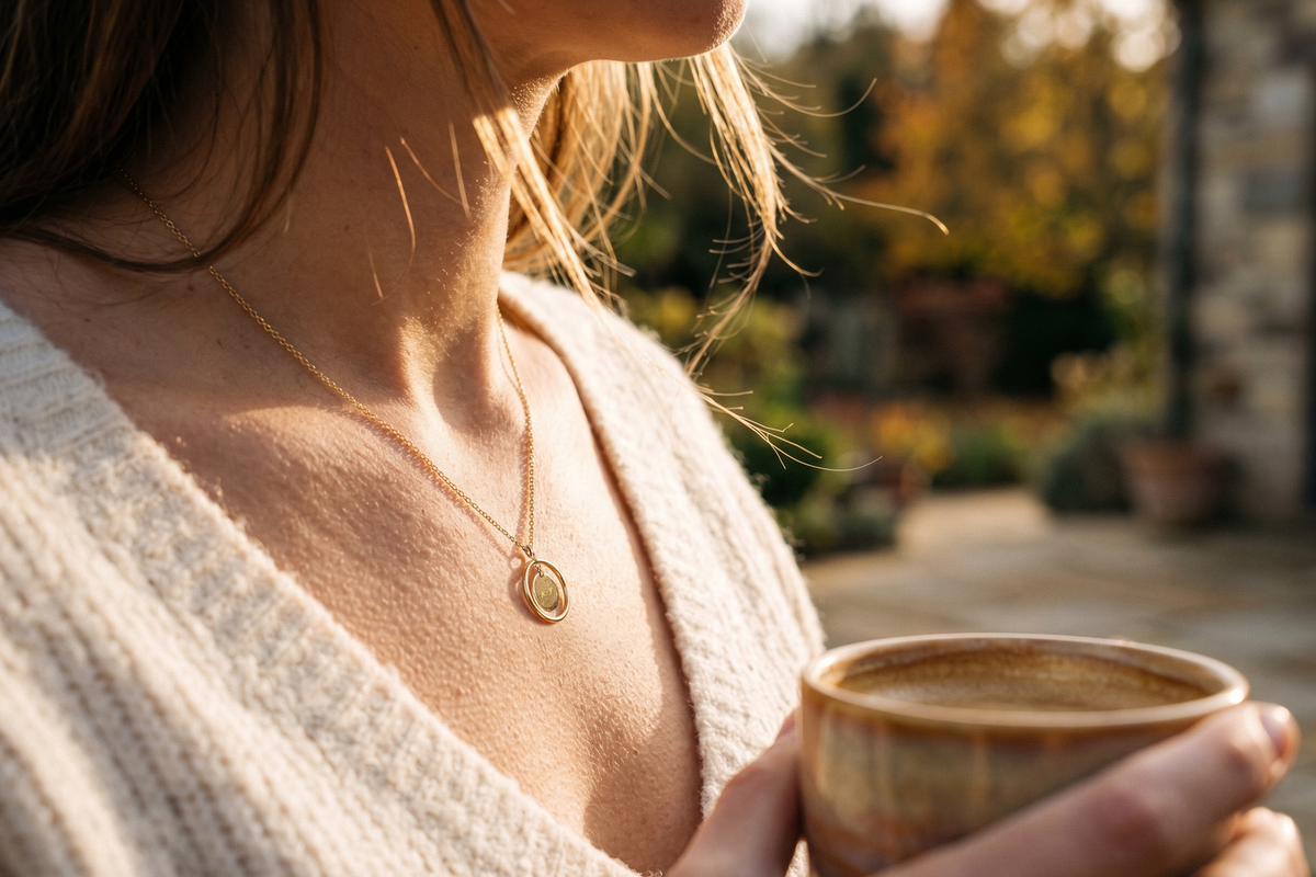 The Inner Circle Floating Medallion Necklace