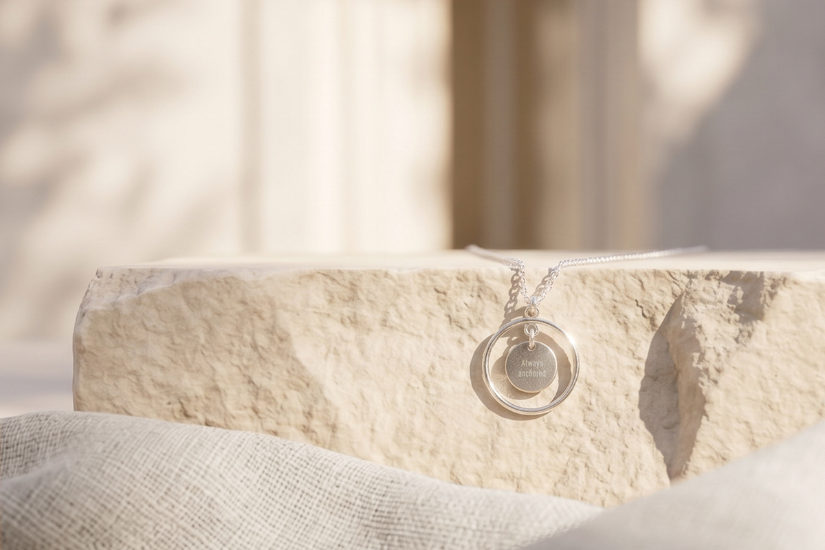 The Inner Circle Floating Medallion Necklace