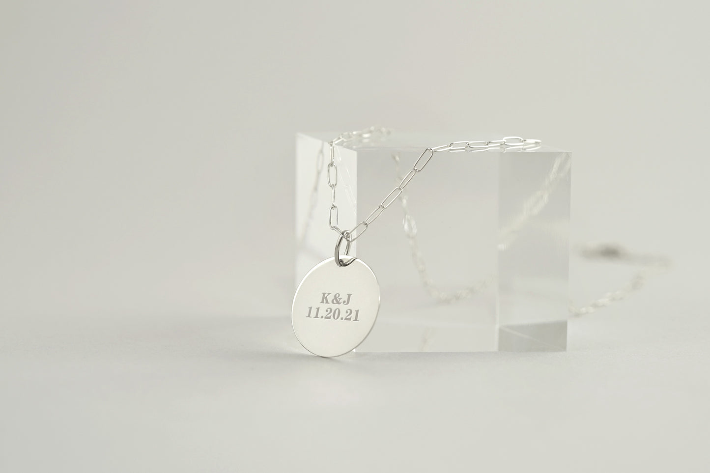 Luna Stylized Letter Charm Necklace