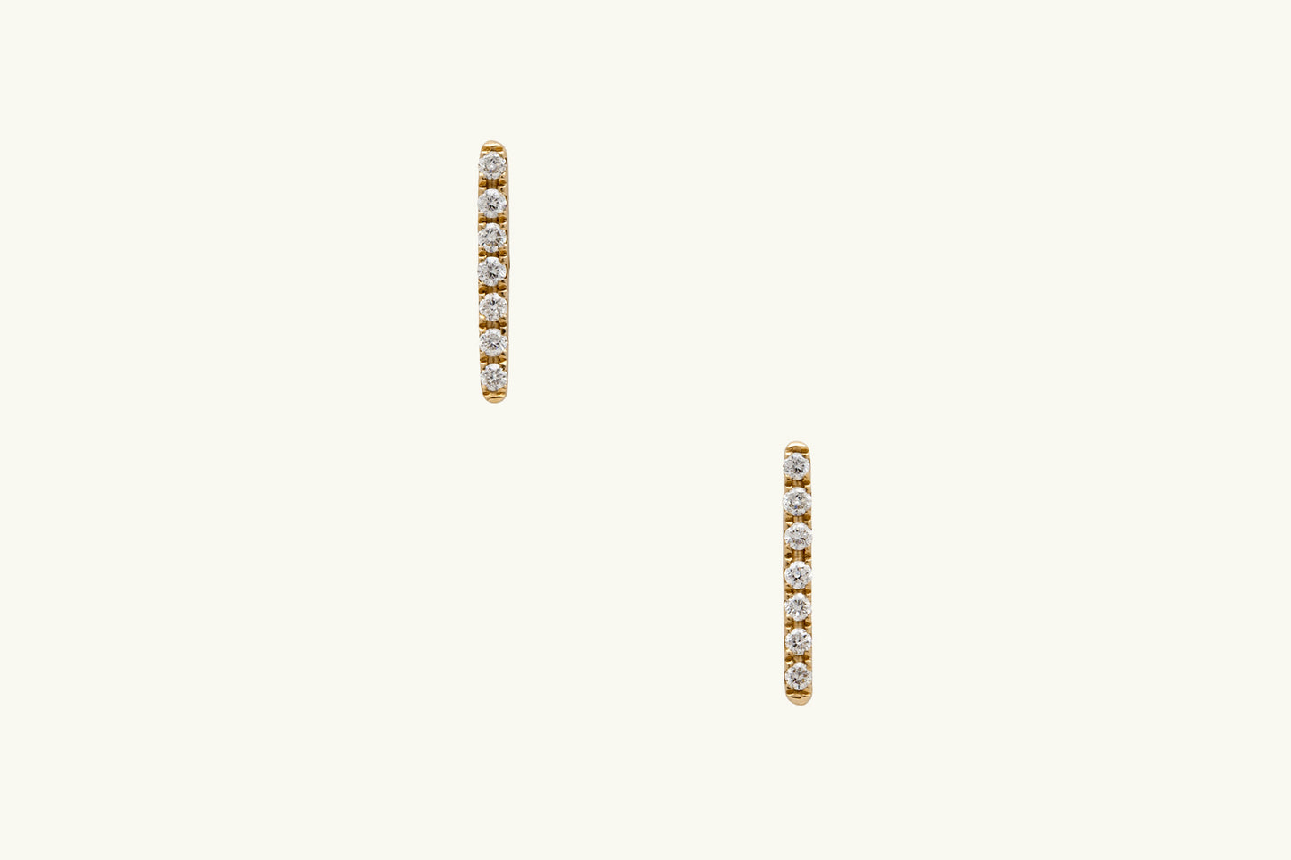 Minimalist Diamond Line Earrings