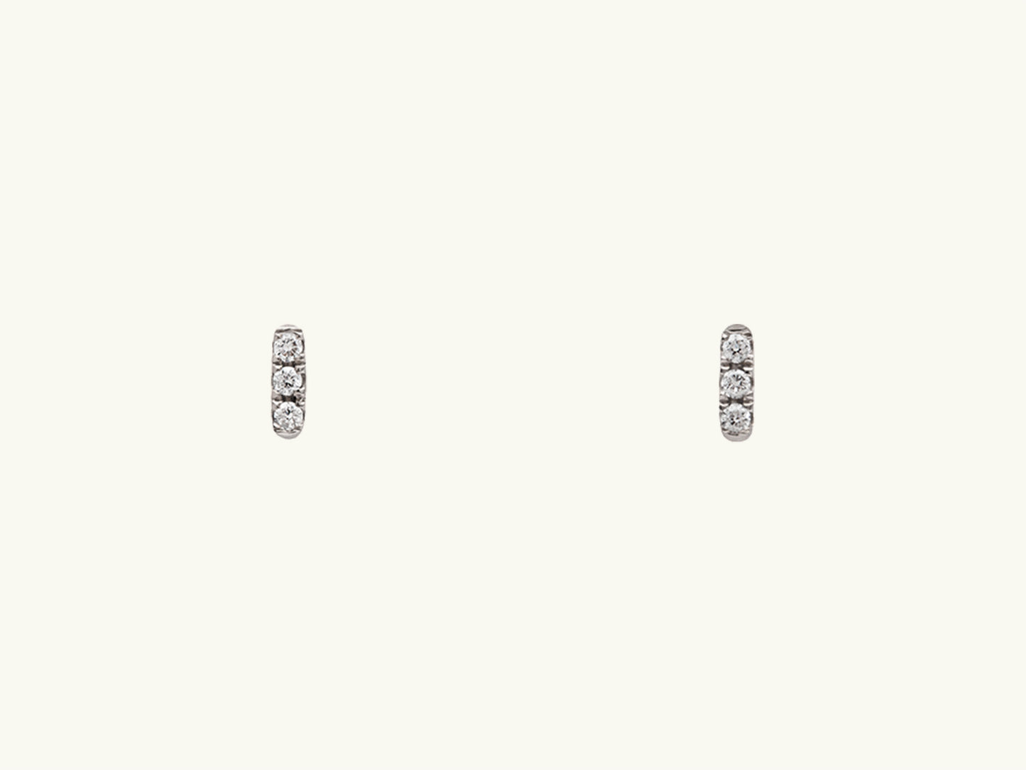 Tiny Diamond Bar Earrings