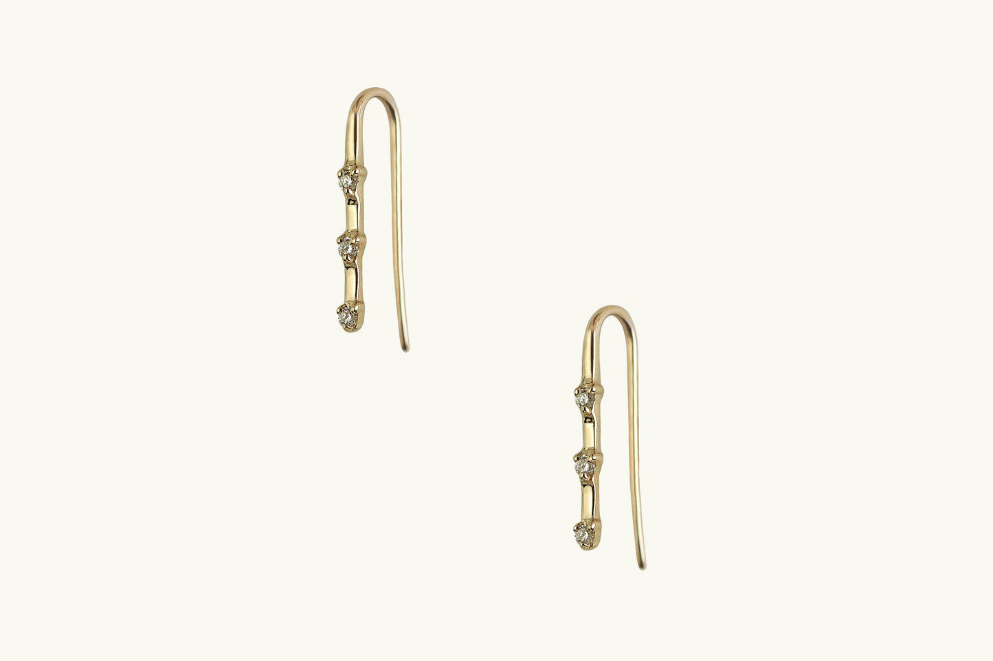 Florence Three-Stone Diamond Ear Climber