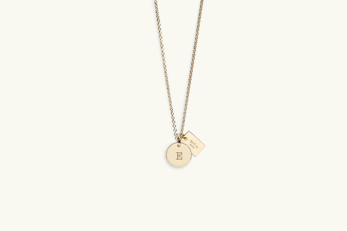 East Village Two Gold Charm Necklace