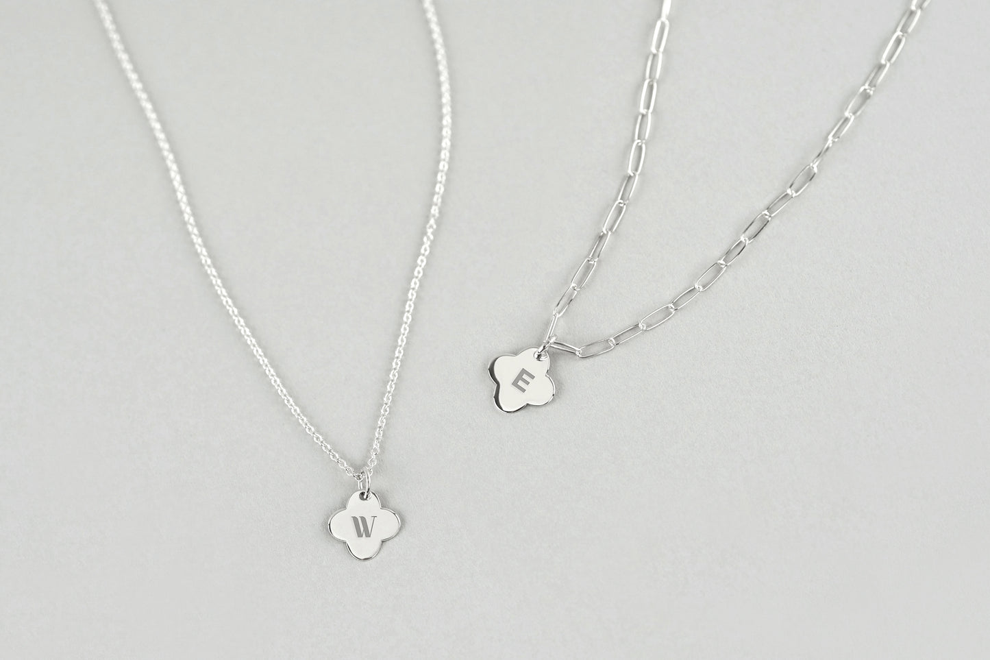 Lucky Clover Letter Necklace