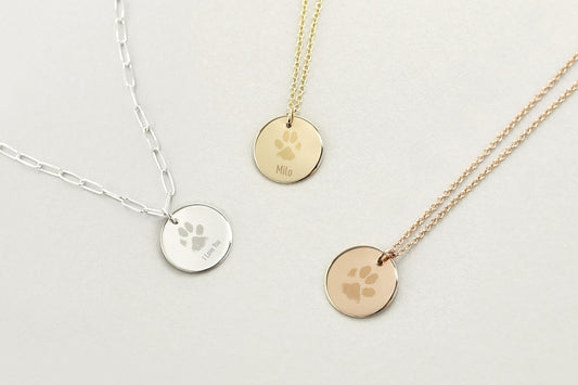 Little One Custom Paw Print Necklace