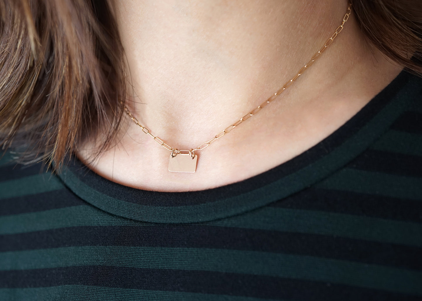 Little Reminder Gold Link Necklace