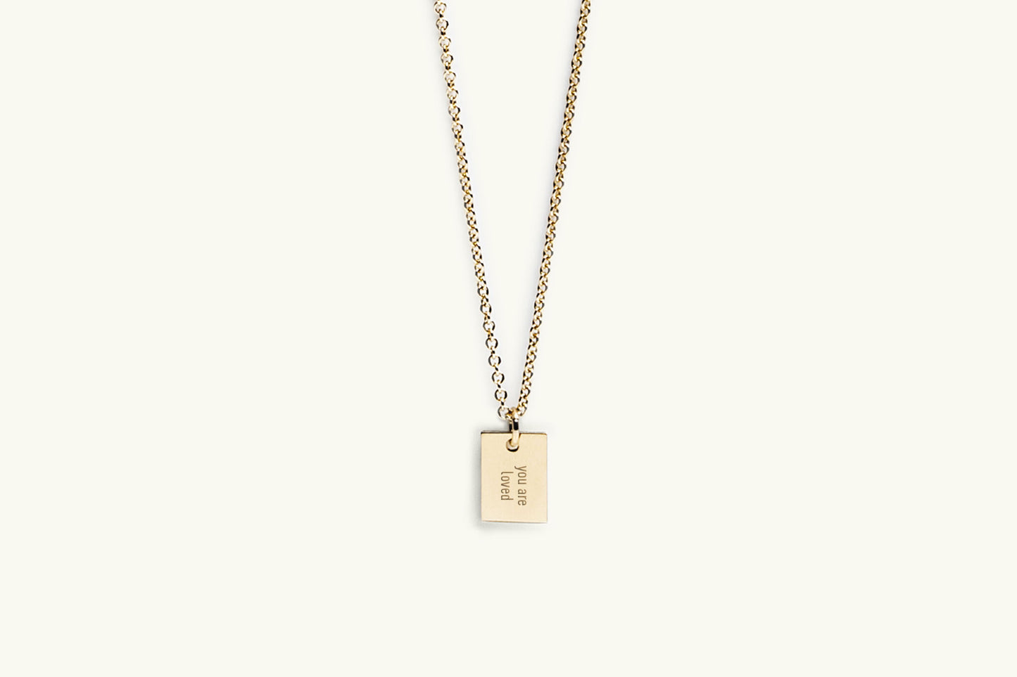 Say Anything Message Charm Necklace