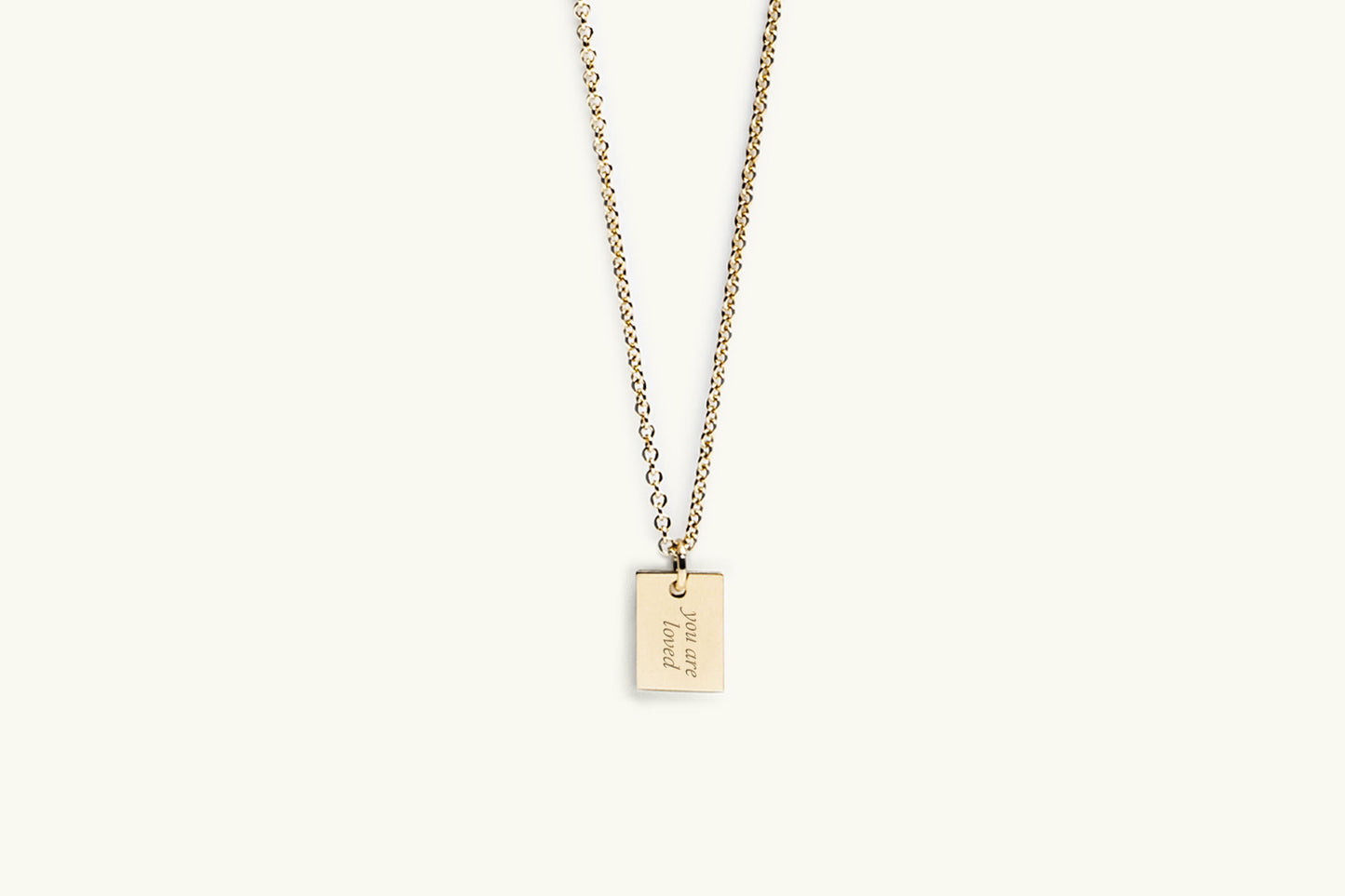 Say Anything Message Charm Necklace