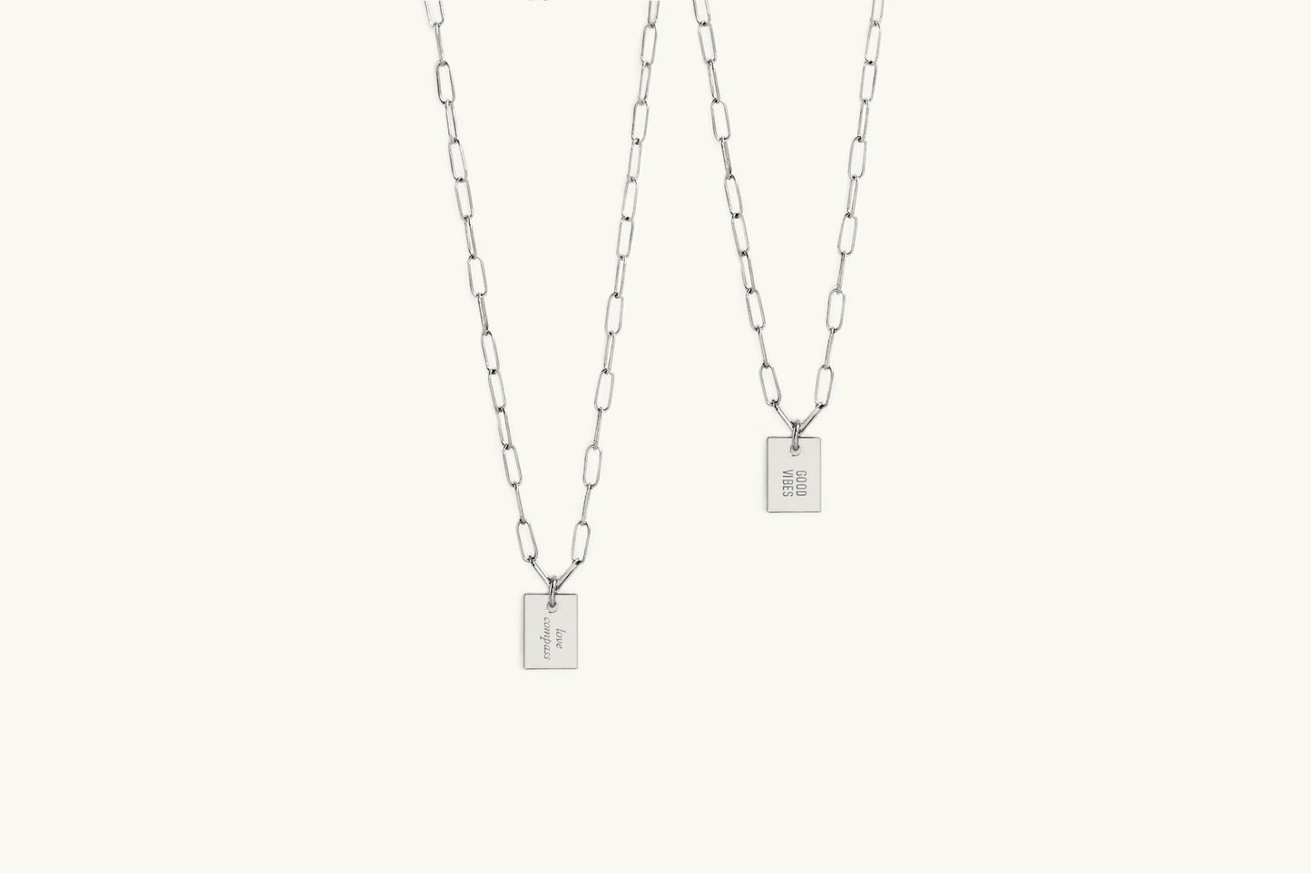 Say Anything Sterling Silver Link Necklace