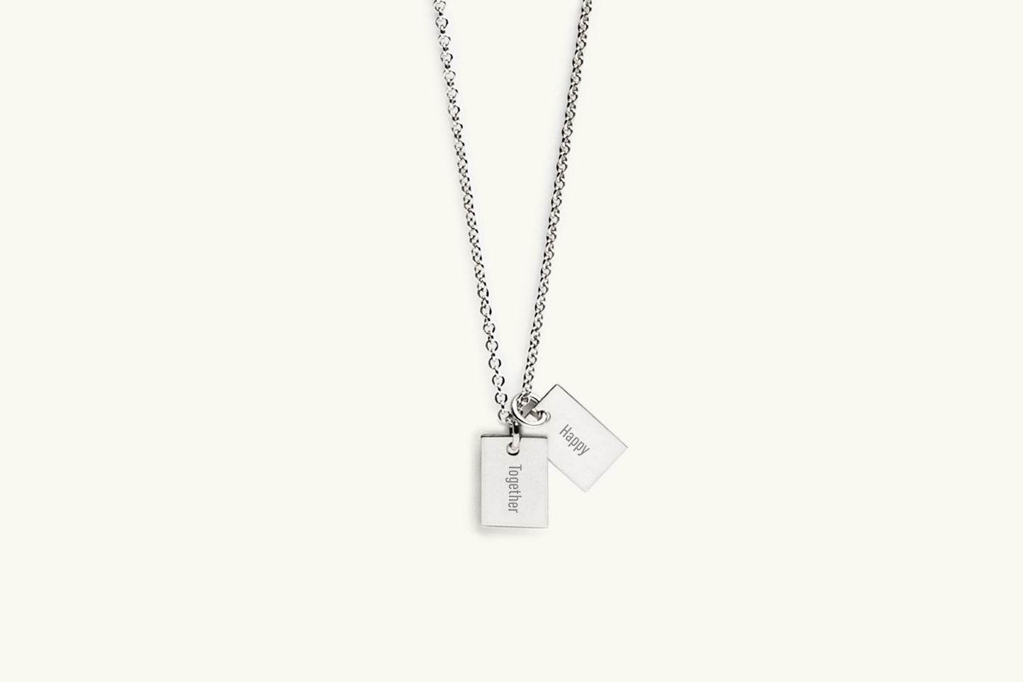 Say Anything Double Charm Necklace